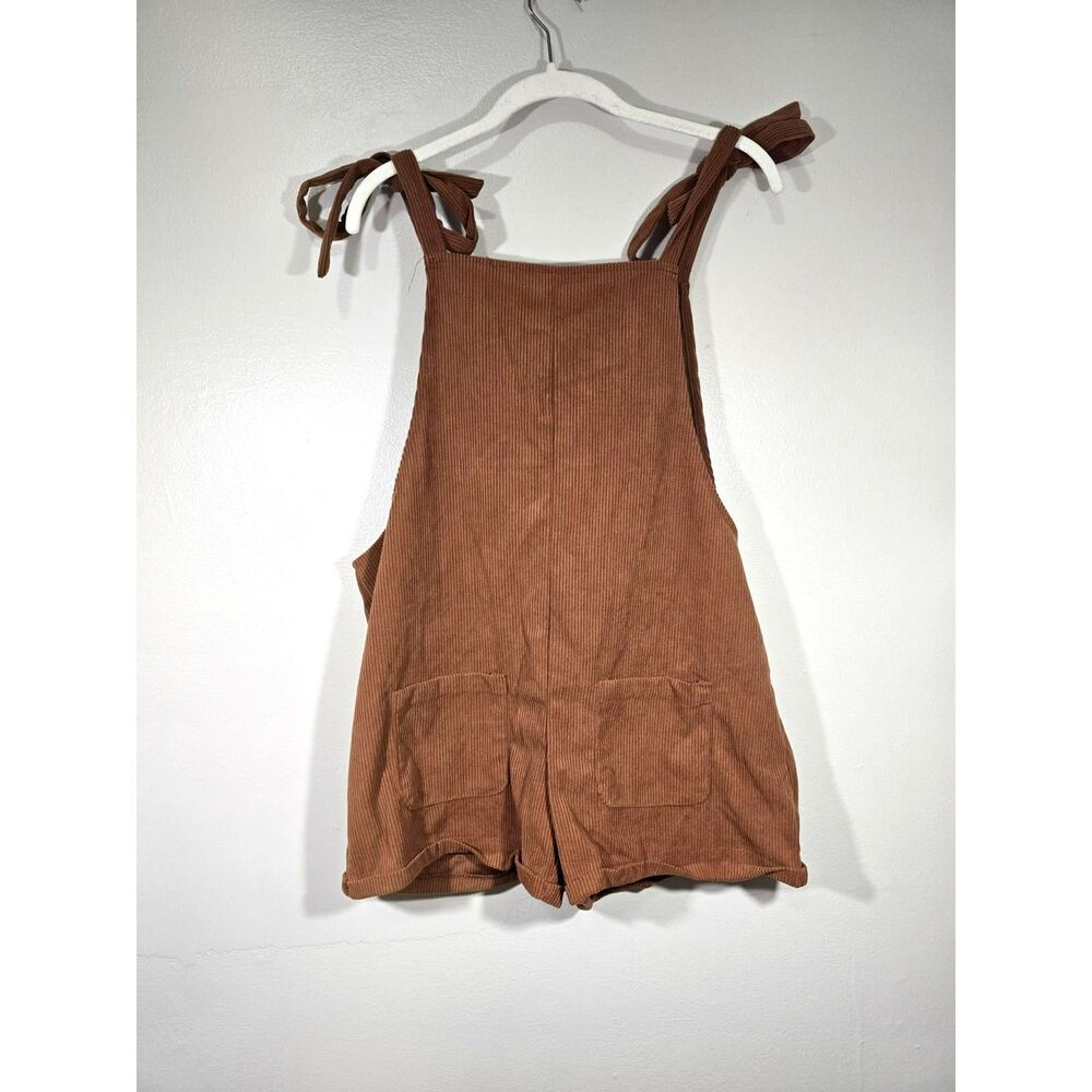NWT Cupshe Courdoroy Overall Shorts Swim Coverup Size Med - Picture 3 of 8